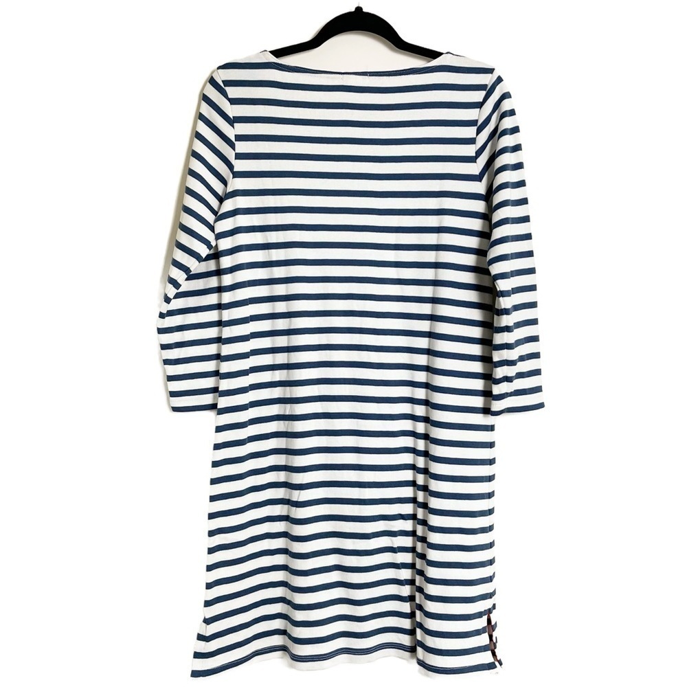 LAKE Women’s French Blue Breton Supima Cotton Dress - Small - Picture 4 of 9